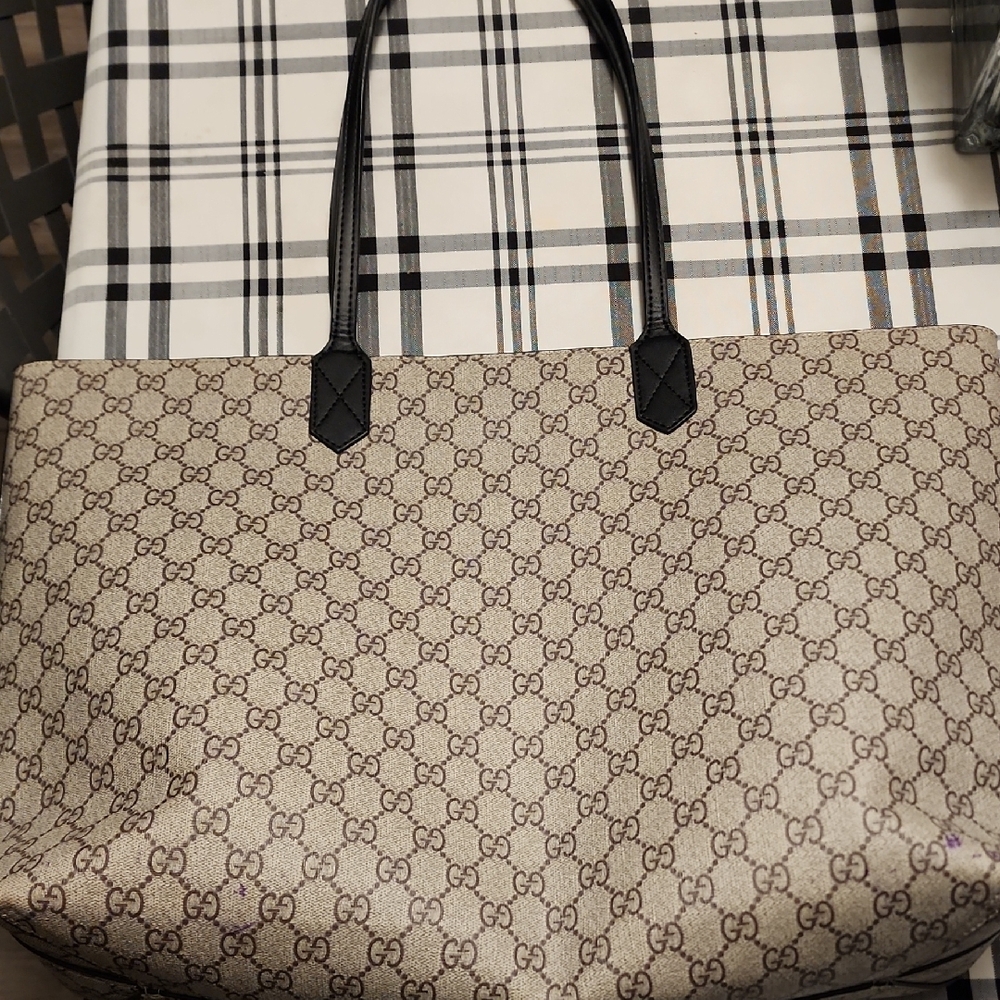 COPY Rare REVERSIBLE Gucci Beige and Black Women's Tote Bag
